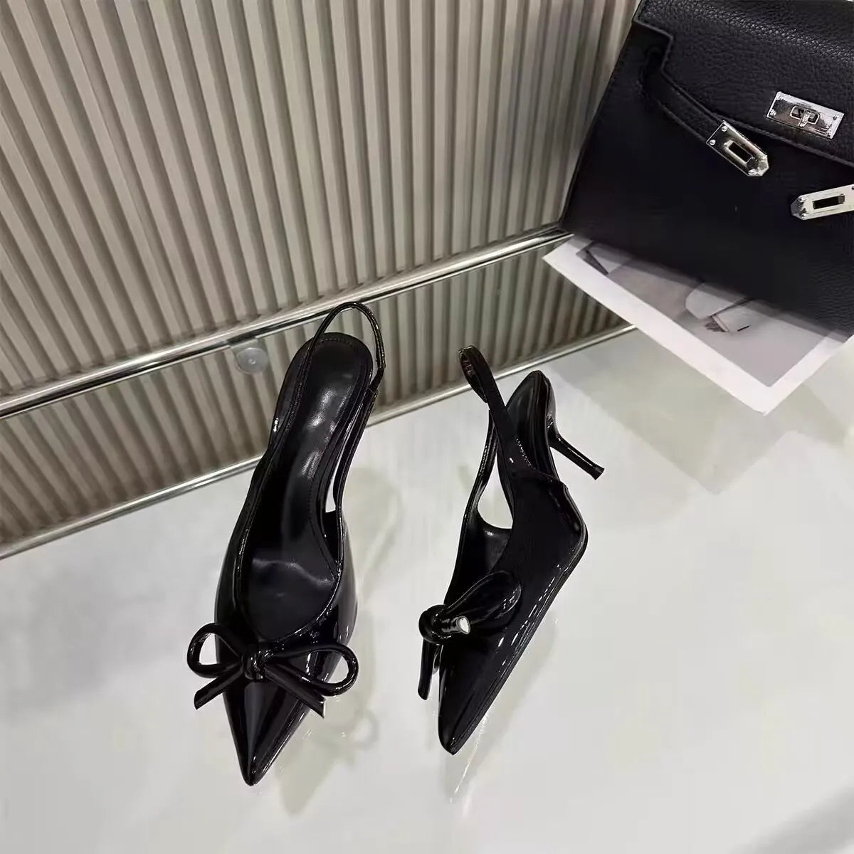 Nora - Point Toe Stiletto Pumps med hög klack