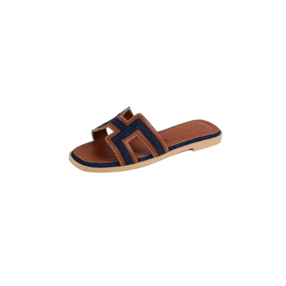 Freja - Bekväma open toe flats sandals med stilren design
